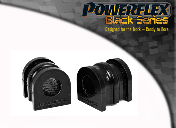 Powerflex Front Anti Roll Bar Bushes 21mm (Short, With Spacer) for Renault Clio III RS 197 / 200, Megane II, Scenic II - Black Series