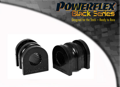 Powerflex Front Anti Roll Bar Bushes 21mm (Short, With Spacer) for Renault Clio III RS 197 / 200, Megane II, Scenic II - Black Series