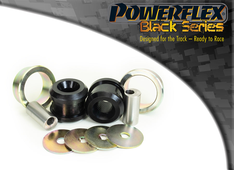 Powerflex Front Arm Rear Bushes, Caster Offset for Renault Clio III / IV, Captur, Zoe, Nissan Micra K12, Note, Cube & more - Black Series