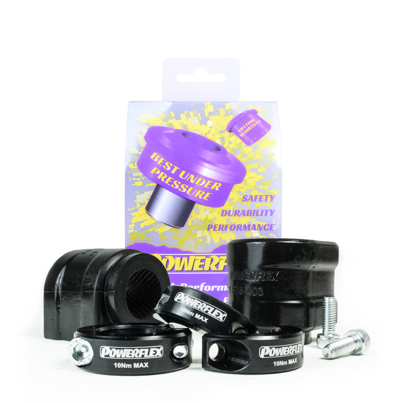Powerflex Front Anti Roll Bar Bushes 24.2mm with Lateral Support Clamps for Toyota GR Yaris