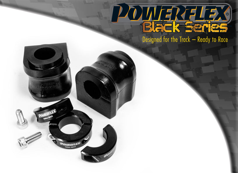Powerflex Front Anti Roll Bar Bushes 24.2mm with Lateral Support Clamps for Toyota GR Yaris - Black Series