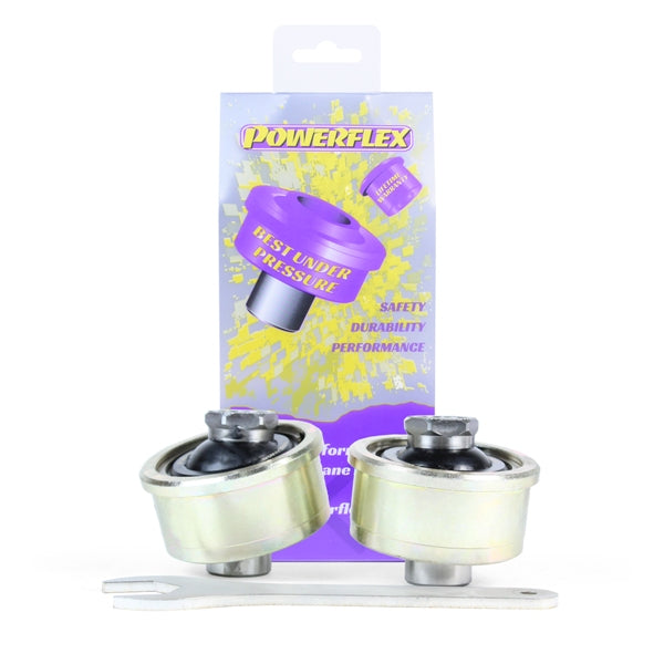 Powerflex Front Wishbone Rear Bushes, Caster Adjustable for Vauxhall Corsa D / E, Adam, Fiat Grande Punto, Punto Evo, Punto (2012-2018), Fiorino, Qubo, Alfa MiTo, Citroen Nemo, Peugeot Bipper