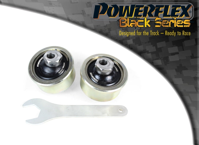 Powerflex Front Wishbone Rear Bushes, Caster Adjustable for Vauxhall Corsa D / E, Adam, Fiat Grande Punto, Punto Evo, Punto (2012-2018), Fiorino, Qubo, Alfa MiTo, Citroen Nemo, Peugeot Bipper - Black Series