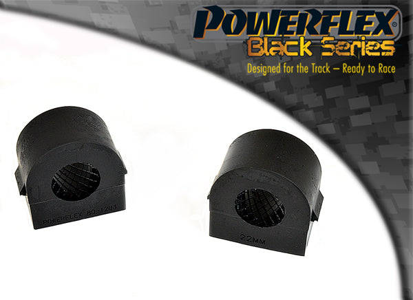 Powerflex Front Anti Roll Bar Bushes 21mm (Two-Piece) for Vauxhall Astra H, Saab 9-3 (2003 on) - Black Series