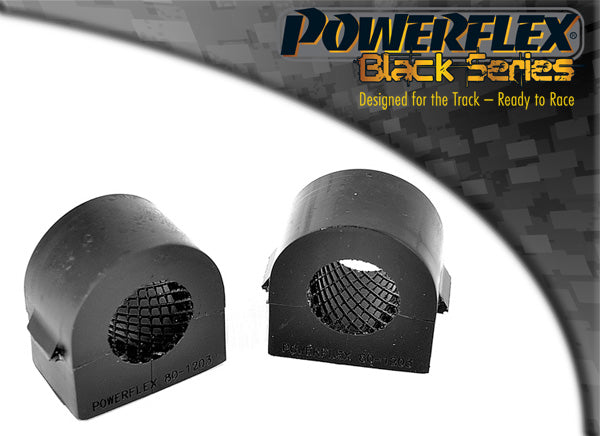 Powerflex Front Anti Roll Bar Bushes 25mm (Two-Piece) for Vauxhall Vectra C, Signum, Astra H, Zafira B, Saab 9-3 (2003 on), Fiat Croma (2005-2011) - Black Series