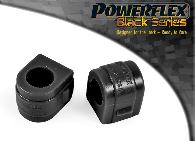 Powerflex Front Anti Roll Bar Bushes 26.6mm for Vauxhall Astra J, Astra J GTC / VXR, Cascada, Ampera, Insignia (2WD), Insignia 4x4 / VXR, Saab 9-5 (2010-2012), 9-5 XWD, Chevrolet Volt, Malibu - Black Series