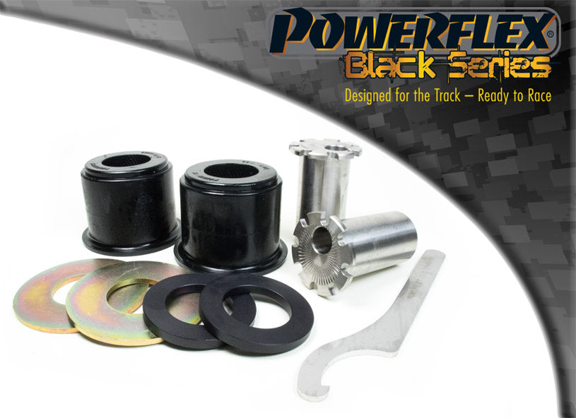 Powerflex Front Arm Rear Bushes, Caster Adjustable for VW Transporter T5 & T6 / T6.1 - Black Series