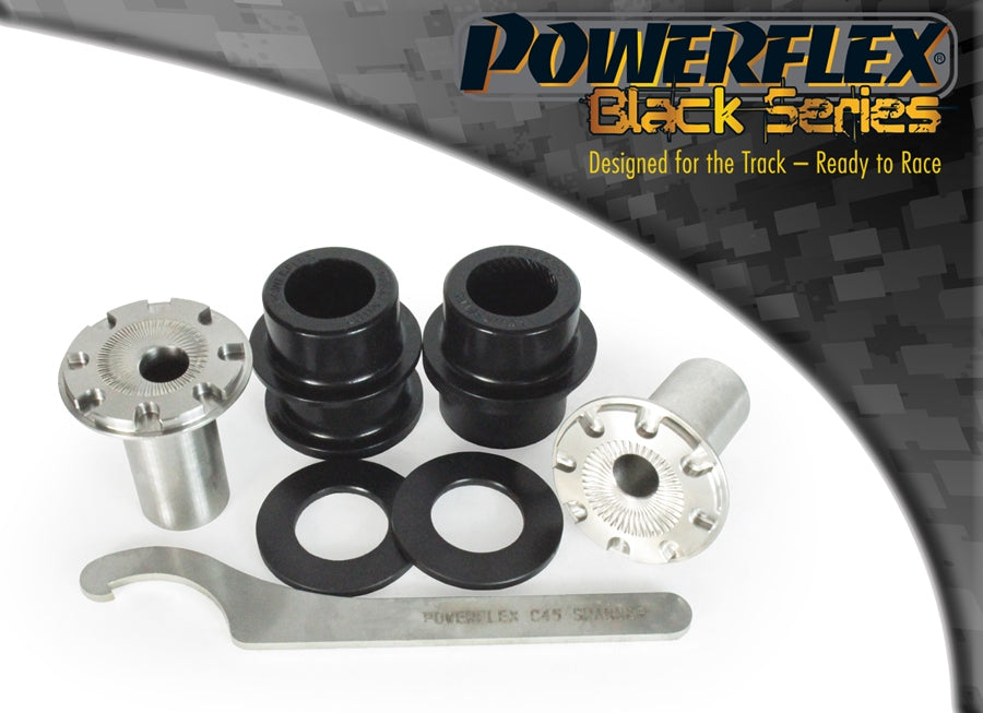 Powerflex Camber Adjustable Front Wishbone Front Bushes for VW Golf Mk5-Mk8, Audi A3 / S3 - Black Series