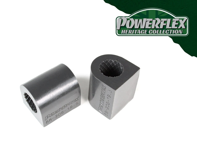 Powerflex Front Anti Roll Bar Bushes 19.5mm (Early, D-Shaped Bush) for Volvo 240, 260 - Heritage Collection