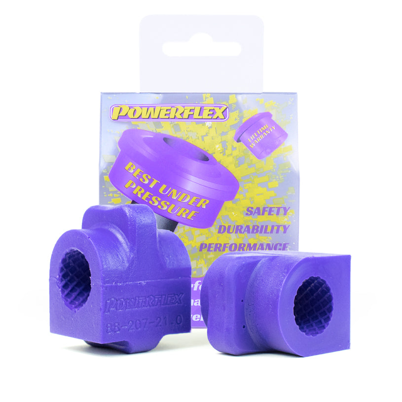 Powerflex Front Anti Roll Bar Bushes 21mm (Later, Shaped Bracket) for Volvo 240, 260