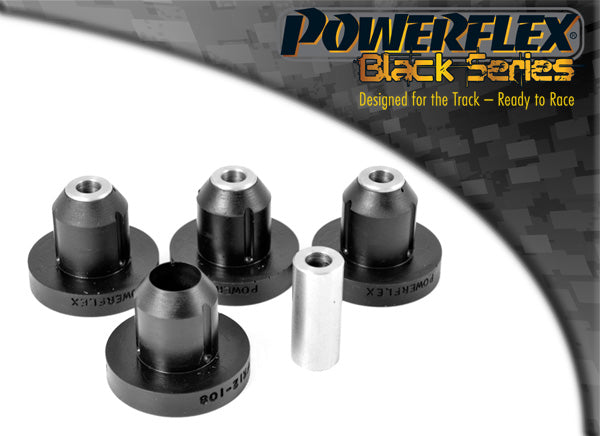 Powerflex Rear Beam Mounts (M10 Bolt) for Peugeot 106, Citroen AX - Black Series