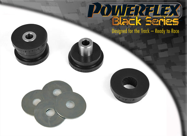 Powerflex Rear Shock Absorber Top Mounting Bushes (32mm Long) for Fiat 500 (not Abarth), Abarth 500 / 595 / 695 - Black Series