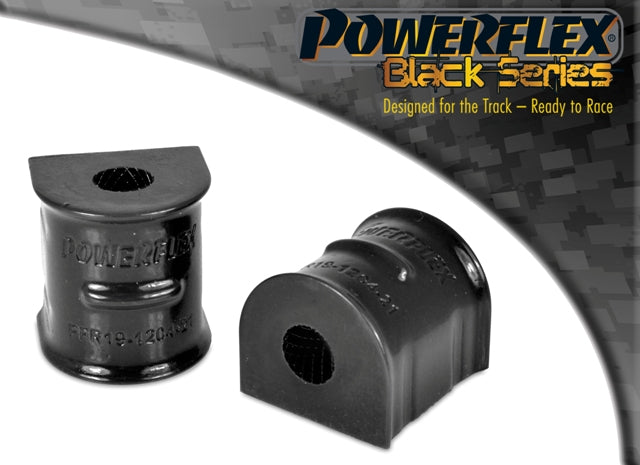 Powerflex Rear Anti Roll Bar to Chassis Bushes 18mm for Ford Focus Mk2 & Mk3, C-Max & Volvo - Black Series