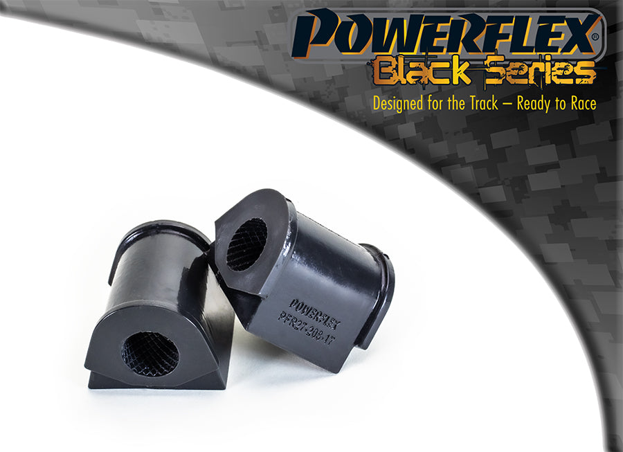 Powerflex Rear Anti Roll Bar Mounting Bushes 17mm for Jaguar XJ6 / XJR (X300), XJ8 / XJR (X308), XK8 / XKR (X100) - Black Series