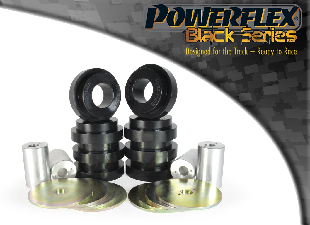 Powerflex Rear Subframe Mounting Bushes for Audi A6 quattro, S6 & RS6 C5 - Black Series