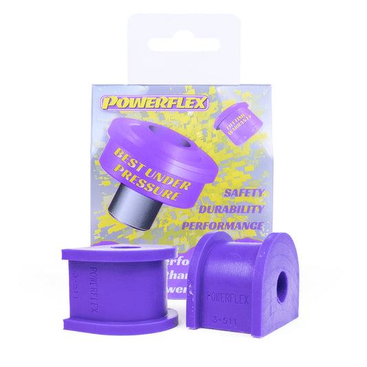 Powerflex Rear Anti Roll Bar Mounting Bushes 14mm for VW Golf R32 / 4Motion, Audi S3 8L & TT quattro, Leon & Octavia 4x4