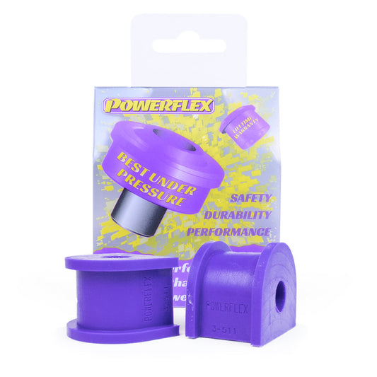 Powerflex Rear Anti Roll Bar Mounting Bushes 15mm for VW Golf R32 / 4Motion, Leon & Octavia 4x4, Audi 80 B4 quattro / S2 / RS2