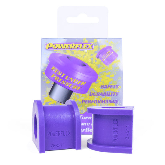 Powerflex Rear Anti Roll Bar Mounting Bushes 19mm for VW Golf R32 / 4Motion, Seat Leon & Skoda Octavia 4x4