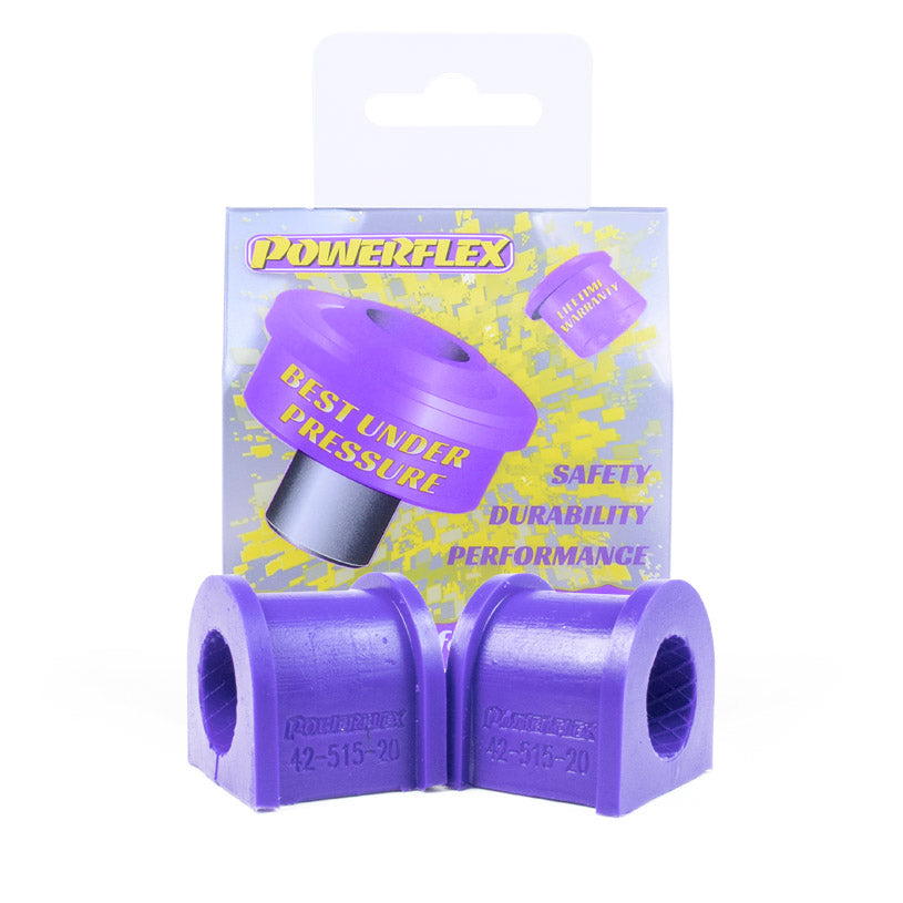 Powerflex Rear Anti Roll Bar Bushes 20mm for Rover 400 / 45, 200 Coupe, MG ZS & Honda Civic Mk6 5-Door
