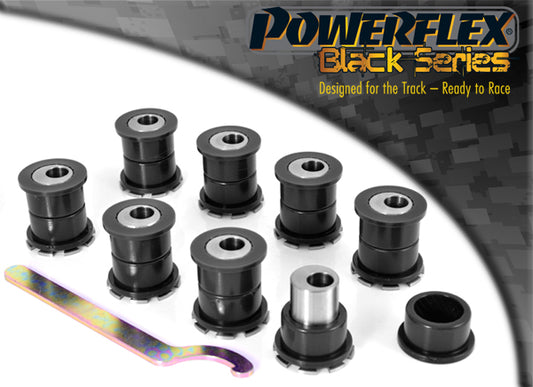 Powerflex Adjustable Rear Upper & Lower Arm Bushes for Nissan Skyline R32-R34, 200SX S13-S15, Laurel & Stagea - Black Series