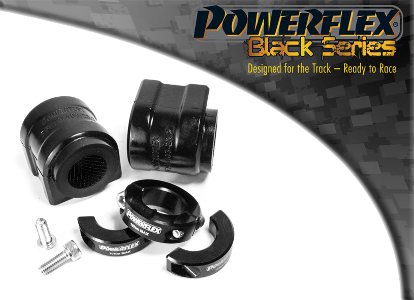 Powerflex Rear Anti Roll Bar Bushes 21.3mm with Lateral Support Clamps for Toyota GR Yaris - Black Series