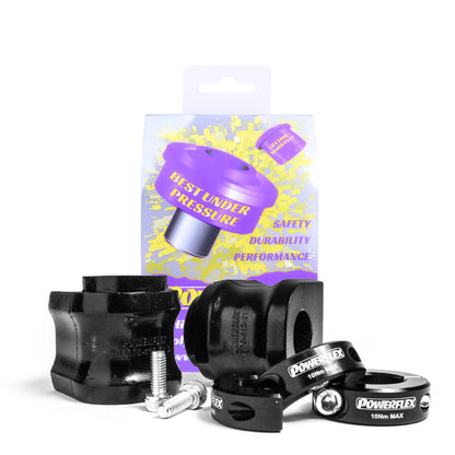 Powerflex Rear Anti Roll Bar Bushes 21.3mm with Lateral Support Clamps for Toyota GR Yaris