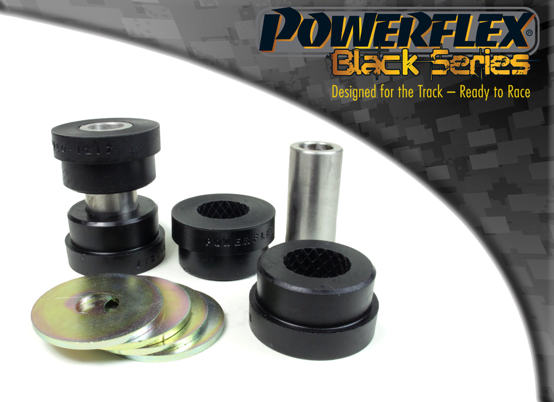 Powerflex Rear Upper Arm Outer Bushes (38mm) for Vauxhall Vectra C, Signum, Saab 9-3 (2003 on), Fiat Croma (2005-2011) - Black Series