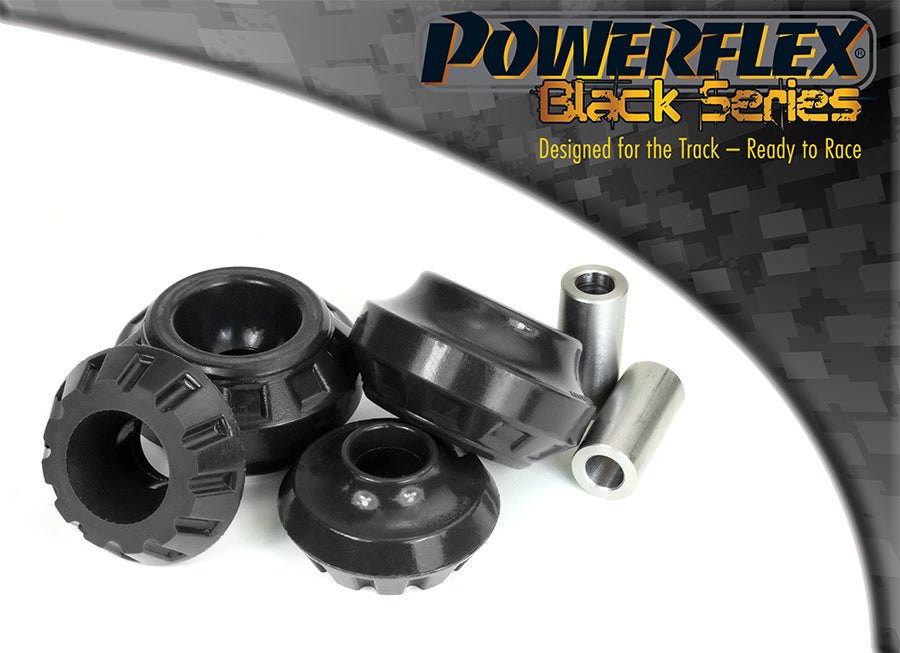 Powerflex Rear Shock Top Mounting Bushes (1977 On) for VW Golf Mk1, Jetta Mk1, Scirocco Mk1 / Mk2 - Black Series