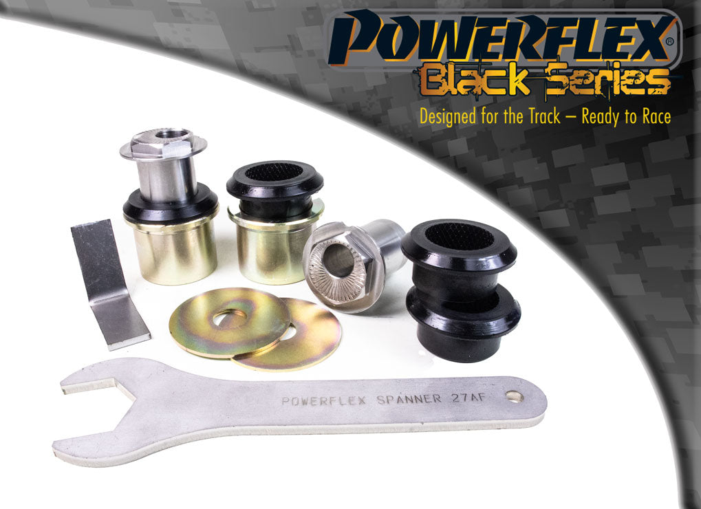 Powerflex Camber Adjustable Rear Upper Wishbone Outer Bushes for VW Golf Mk5-Mk8 & Audi A3 / S3 - Black Series