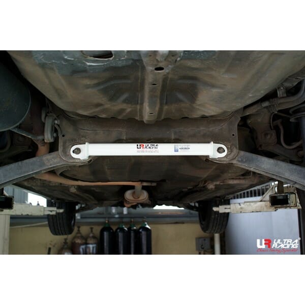 Ultra Racing Proton Gen 2 1.6  04-12/Persona 1.6 07-16/Putra 1.8 96-04/Satria 1.3 94-05/Waja 1.6 00-11 2WD UltraRacing 2-Point Rear Lower Bar (1276) UR-RL2-1276