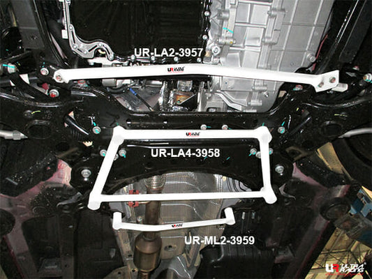 Ultra Racing 4-Point Front Lower Brace for Proton X70 1.8T