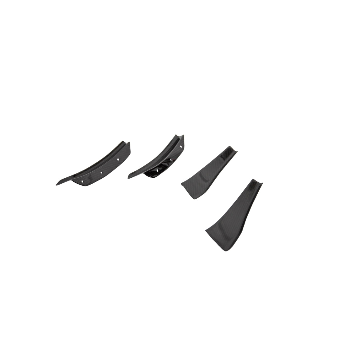 APR Carbon Fibre Front Bumper Canards for Porsche 718 Cayman GT4 2020-2023