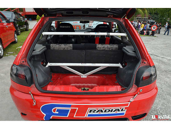 Ultra Racing 2-Point C-Pillar Bar (054A) for Proton Satria 1.3-1.8