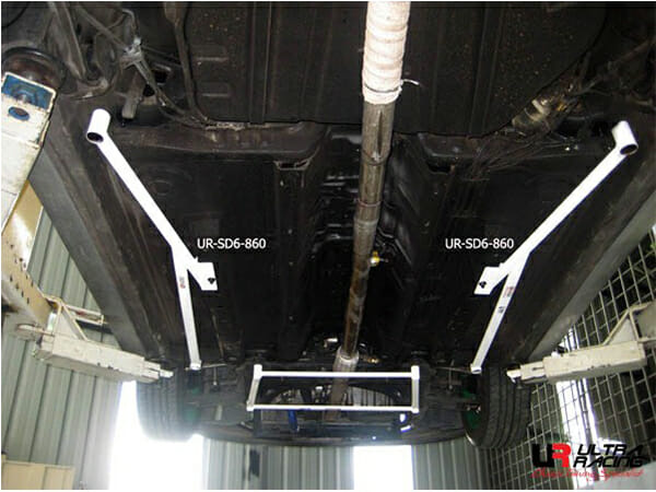 Ultra Racing Proton Satria Neo (BS) 1.3/1.6 2WD 06-15 UltraRacing 6-Point Rear Torsion Bar (860P) UR-SD6-860P