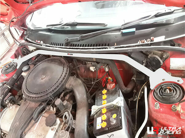 Ultra Racing 2-Point Front Upper Strut Bar for Mazda Astina 323 BF 85-