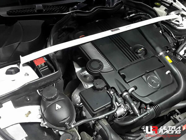 Ultra Racing 2-Point Front Upper Strut Bar for Mercedes C207 Coupe