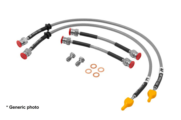 HoseTechnik Braided Brake Lines for Renault Twingo 2 (REN-4-238B)