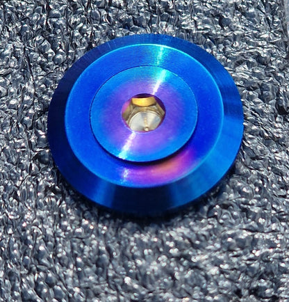 Grade 5 Titanium M6 Countersunk Washer & Bolt - Burnt Blue / Purple