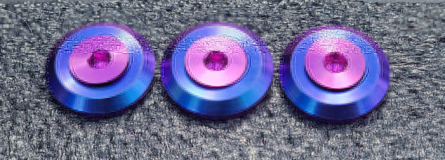 Grade 5 Titanium M6 Countersunk Washer & Bolt Kit - 20 Piece