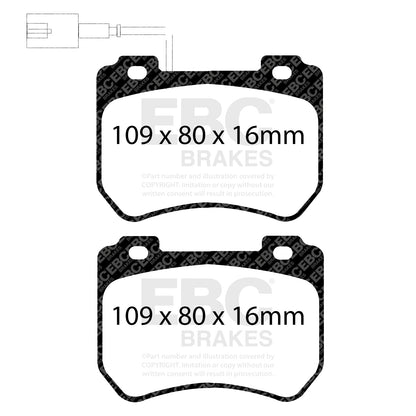 EBC Ultimax OE Replacement Brake Pad Set (DPX2074) Image 2