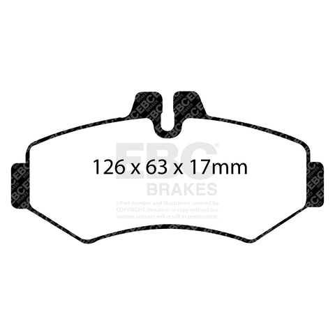 EBC Ultimax OE Replacement Brake Pad Set (DP1298) Image 3