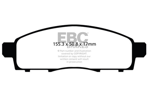 EBC Ultimax OE Replacement Brake Pad Set (DPX2122) Image 1