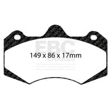 EBC SR Series Race Pads DP8042.17SR21 Front Image 2