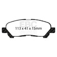 EBC Brakes Pad and Disc Kit (PDKR980) Image 1