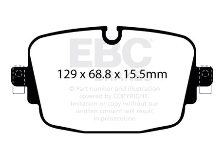 EBC Bluestuff NDX Super-Street & Trackday Brake Pads (DP52516NDX) Image 2