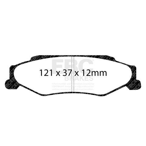 EBC Redstuff 3000 Series Sport Brake Pad Set (DP31160C) Image 3