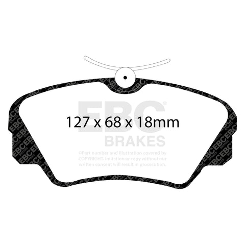 EBC Greenstuff 2000 Series Sport Brake Pad Set (DP2937) Image 4