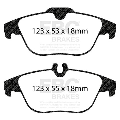 EBC Greenstuff 2000 Series Sport Brake Pad Set (DP22012) Image 2
