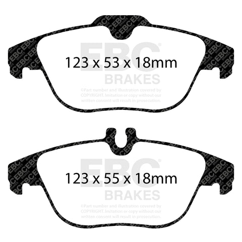 EBC Greenstuff 6000 Series Truck and SUV Brake Pad Set (DP62012) Image 1
