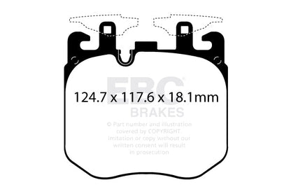 EBC Redstuff 3000 Series Sport Brake Pad Set (DP32304C) Image 2
